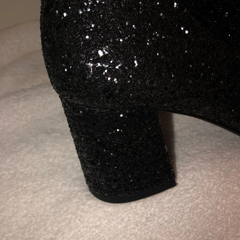 Simon Miller Mojo black glitter OTK boots 40=10